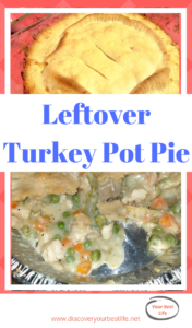 super easy turkey pot pie using leftover turkey from the holidays