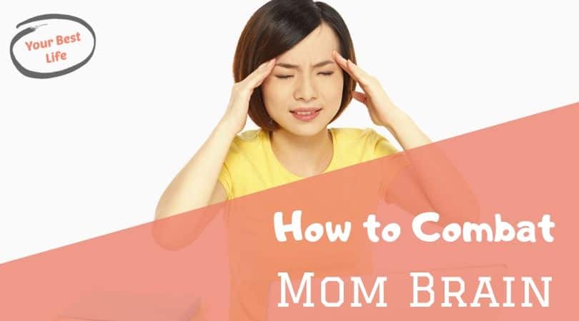 mom holding head in pain, mom brain