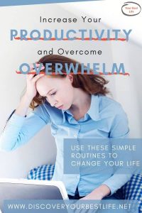 Overcome by overwhelm and the chaos in your home? Use this simple idea for creating tiny routines that will help increase your productivity and get it all done - even as a busy mom!