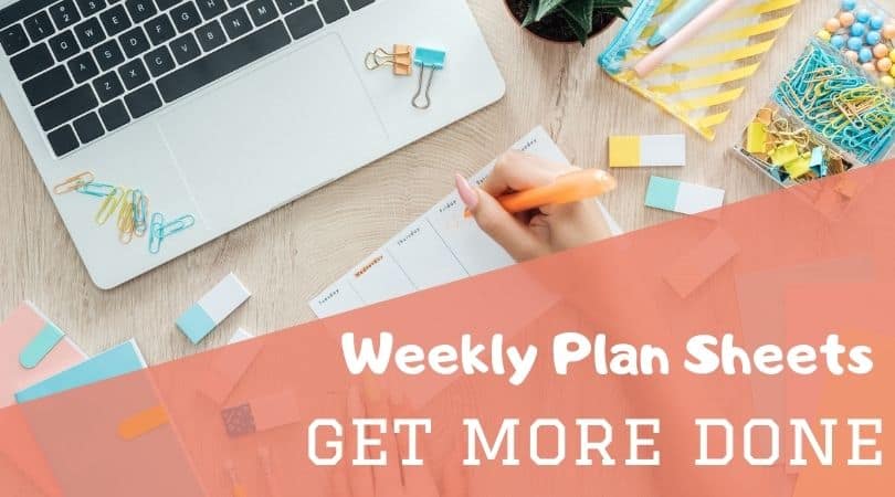 weekly planner sheets help you get more done