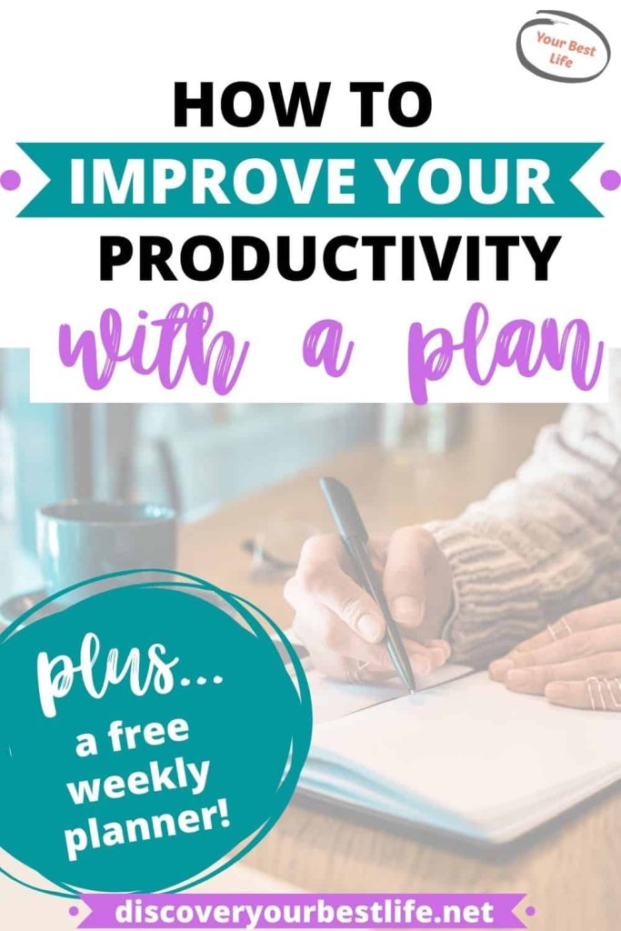 Free Printable Weekly Planner: 6 proven benefits of using a weekly planner to get things done. 
