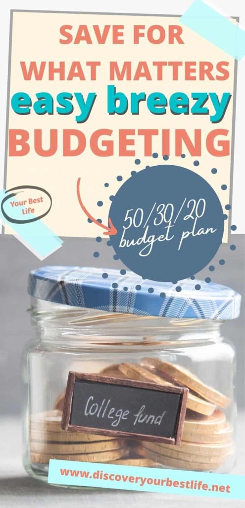 How to create a super simple budget when you're not sure what percentages to use. Take the guesswork out with the 50/30/20 budget plan. 